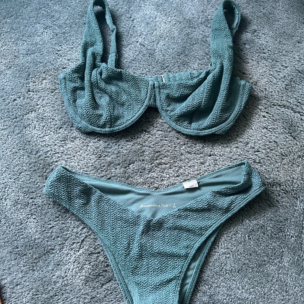 Abercrombie & Fitch Green Bikini Swimwear